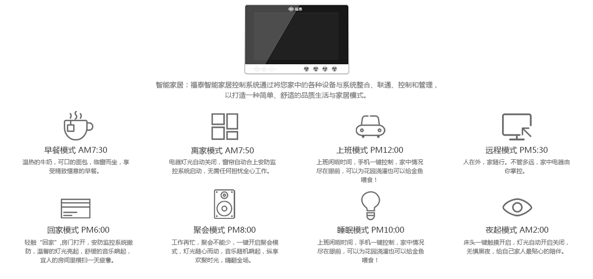 福泰楼宇对讲智能家居图
